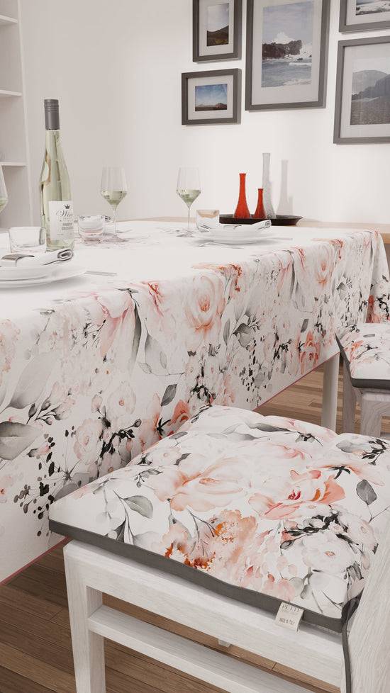 PETTI Tovaglia da tavola Antimacchia, Copritavolo da Cucina, Floreale-17