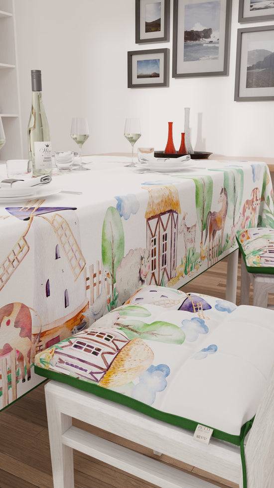 PETTI Tovaglia da tavola Antimacchia, Copritavolo da Cucina, Fattoria