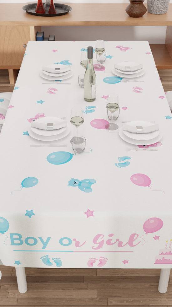 PETTI Tovaglia Da Tavola Antimacchia, Copritavolo Da Cucina, Boy Or Girl