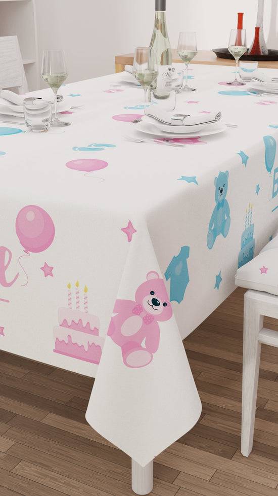 PETTI Tovaglia Da Tavola Antimacchia, Copritavolo Da Cucina, Boy Or Girl