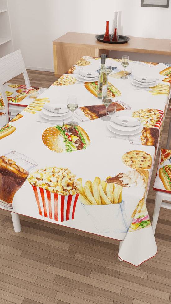 PETTI Tovaglia Da Tavola Antimacchia, Copritavolo Da Cucina, Party Cinema