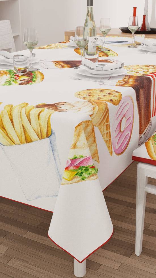 PETTI Tovaglia Da Tavola Antimacchia, Copritavolo Da Cucina, Party Cinema