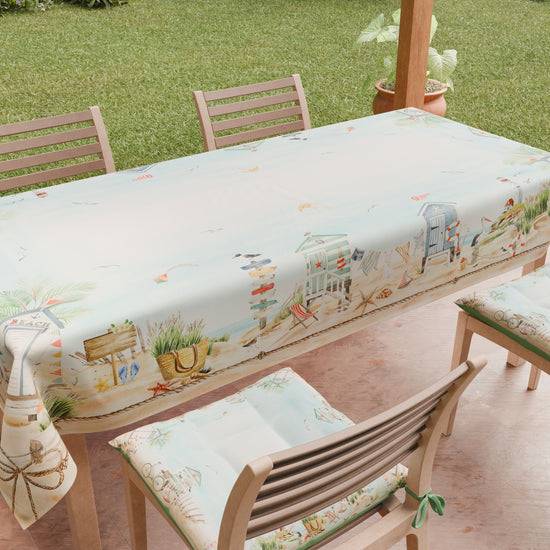 PETTI Tovaglia Da Tavola Antimacchia, Copritavolo Da Cucina Beach