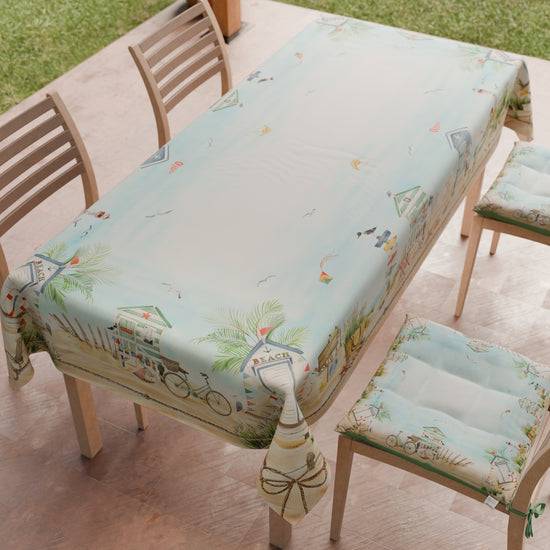 PETTI Tovaglia Da Tavola Antimacchia, Copritavolo Da Cucina Beach