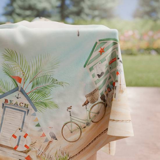 PETTI Tovaglia Da Tavola Antimacchia, Copritavolo Da Cucina Beach