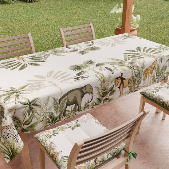 PETTI Tovaglia Da Tavola Antimacchia, Copritavolo Da Cucina Savana