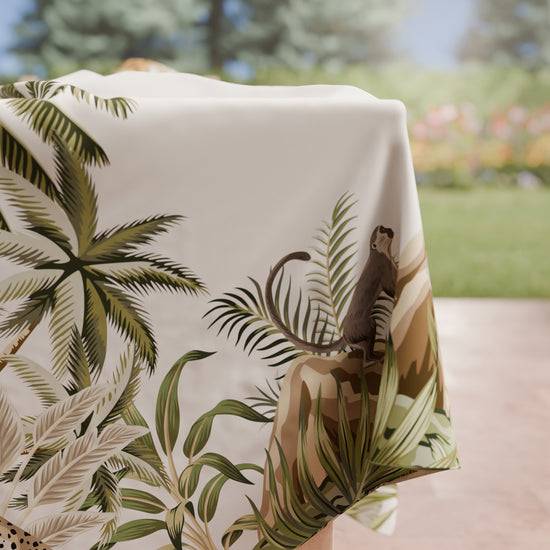 PETTI Tovaglia Da Tavola Antimacchia, Copritavolo Da Cucina Savana