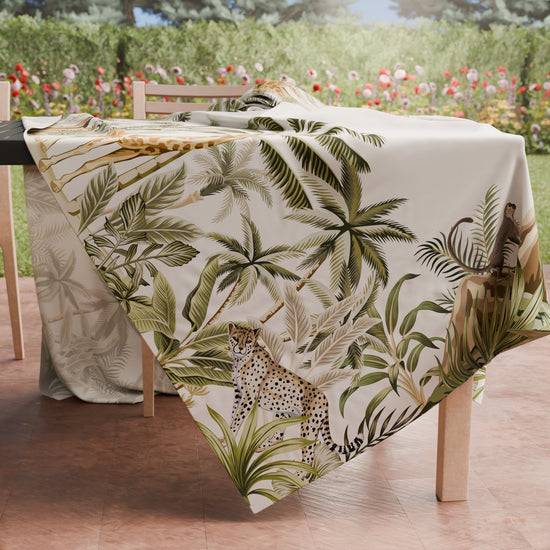 PETTI Tovaglia Da Tavola Antimacchia, Copritavolo Da Cucina Savana