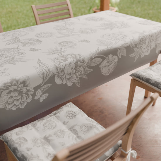 PETTI Tovaglia Da Tavola Antimacchia, Copritavolo Da Cucina Peonie