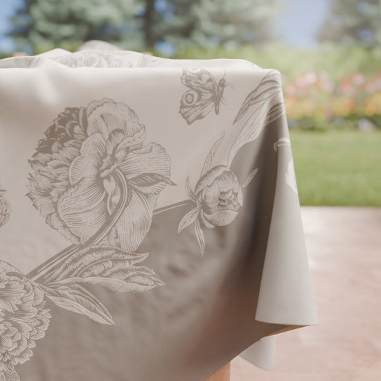 PETTI Tovaglia Da Tavola Antimacchia, Copritavolo Da Cucina Peonie