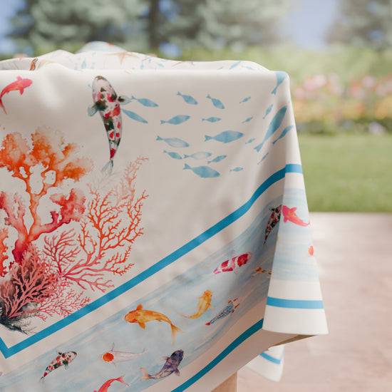 PETTI Tovaglia Da Tavola Antimacchia, Copritavolo Da Cucina, Sealife