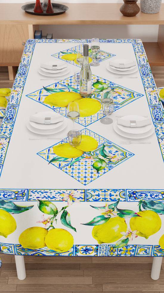 PETTI Tovaglia Da Tavola Antimacchia, Copritavolo Da Cucina, Vietri