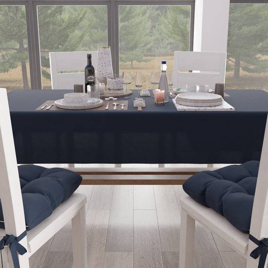 PETTI Tovaglia Da Tavola In Cotone, Tovaglia Tinta Unita Blu Marino