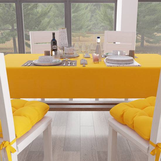 PETTI Tovaglia Da Tavola In Cotone, Tovaglia Tinta Unita Giallo