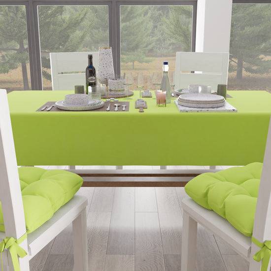 PETTI Tovaglia Da Tavola In Cotone, Tovaglia Tinta Unita Verde Chiaro