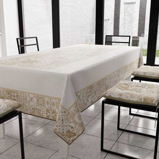 PETTI Tovaglia Da Tavola Moderna, Copritavolo Da Cucina, Vietri 02 Beige