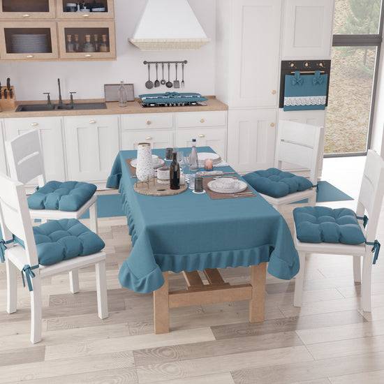 PETTI Tovaglia Da Tavola, Tovaglia Con Volant, Copritavolo Con Volant, Avion