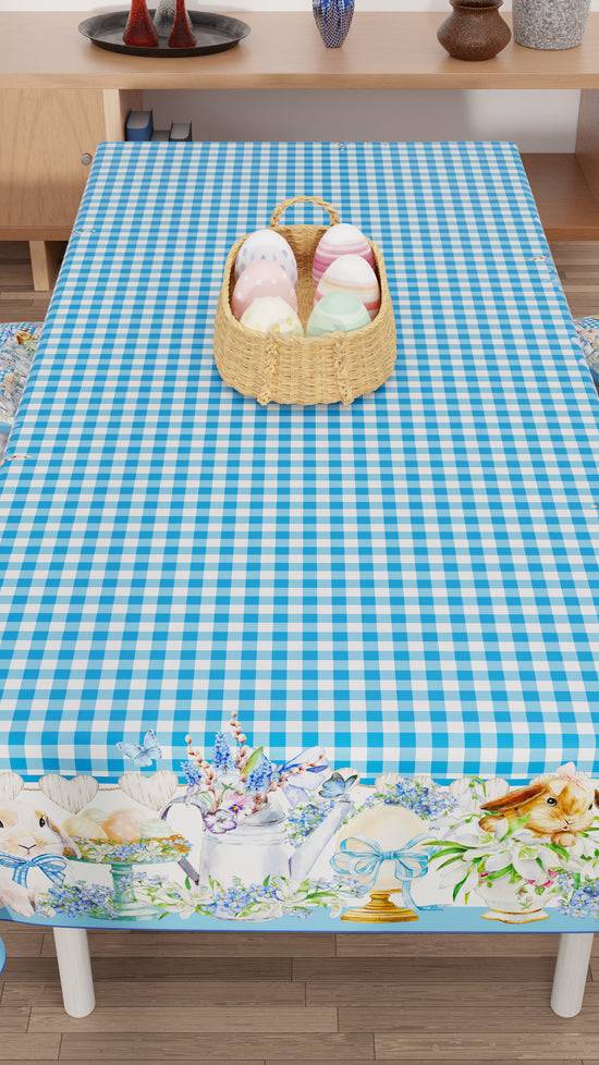 PETTI Tovaglia Pasqua Da Tavola Antimacchia, Copritavolo Pasqua Da Cucina Vichy