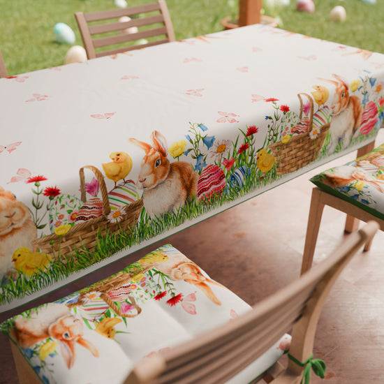 PETTI Tovaglia Pasquale Da Tavola Antimacchia, Copritavolo Pasqua Da Cucina Bunny
