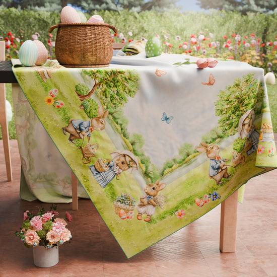PETTI Tovaglia Pasquale Da Tavola Antimacchia, Copritavolo Pasqua Da Cucina PicNic