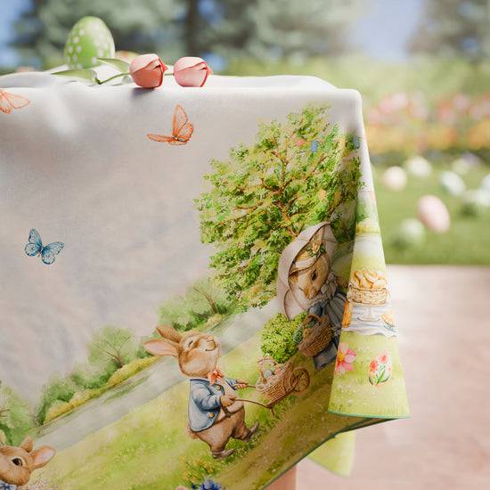 PETTI Tovaglia Pasquale Da Tavola Antimacchia, Copritavolo Pasqua Da Cucina PicNic