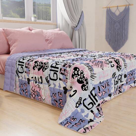 PETTI Trapuntino Copriletto Primaverile Autunnale In Stampa Digitale Girl Cool