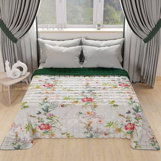 PETTI Trapuntino Copriletto Primaverile Autunnale In Stampa Digitale Spring Grigio