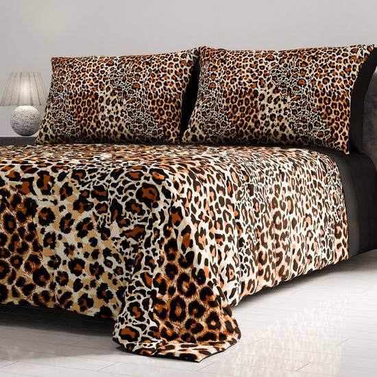 PETTI Trapuntino Copriletto Primaverile Autunnale In Stampa Digitale Animalier Maculato