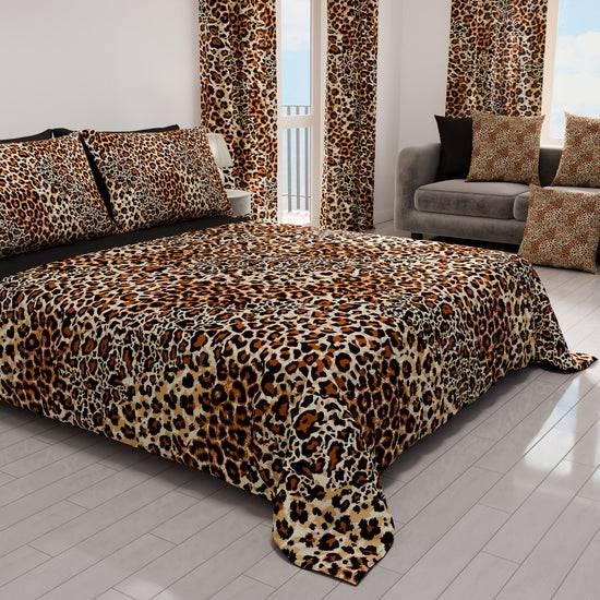 PETTI Trapuntino Copriletto Primaverile Autunnale In Stampa Digitale Animalier Maculato