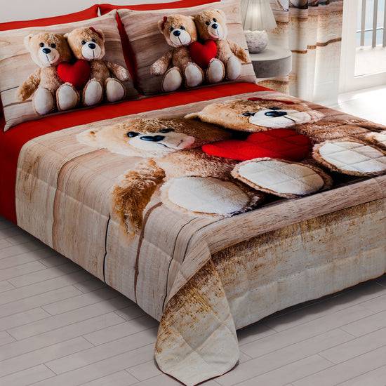 PETTI Trapuntino Copriletto Primaverile Autunnale In Stampa Digitale Dolcezza