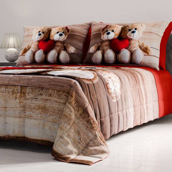 PETTI Trapuntino Copriletto Primaverile Autunnale In Stampa Digitale Dolcezza