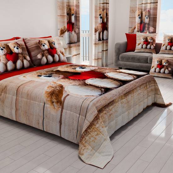 PETTI Trapuntino Copriletto Primaverile Autunnale In Stampa Digitale Dolcezza