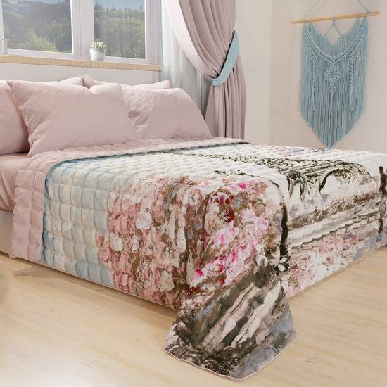 PETTI Trapuntino Copriletto Primaverile Autunnale In Stampa Digitale Paris, Parigi Torre Eiffel