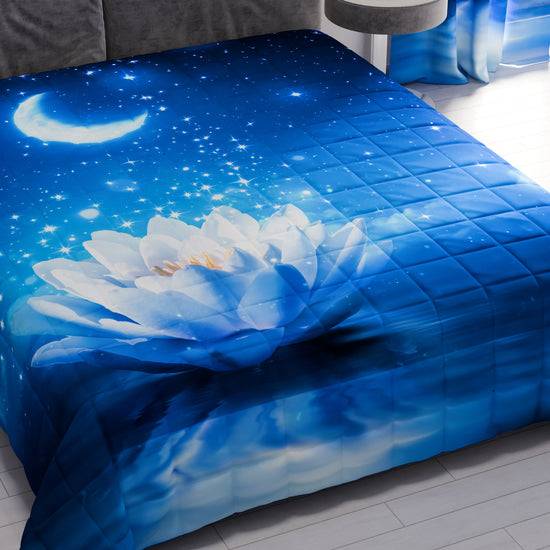 PETTI Trapuntino Copriletto Primaverile Autunnale In Stampa Digitale Notte Stellata