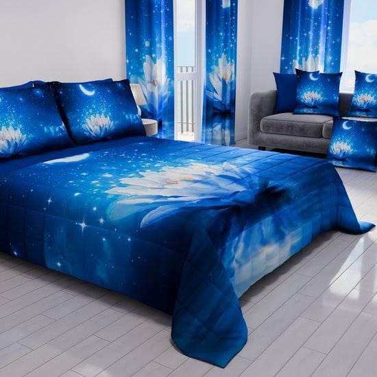 PETTI Trapuntino Copriletto Primaverile Autunnale In Stampa Digitale Notte Stellata