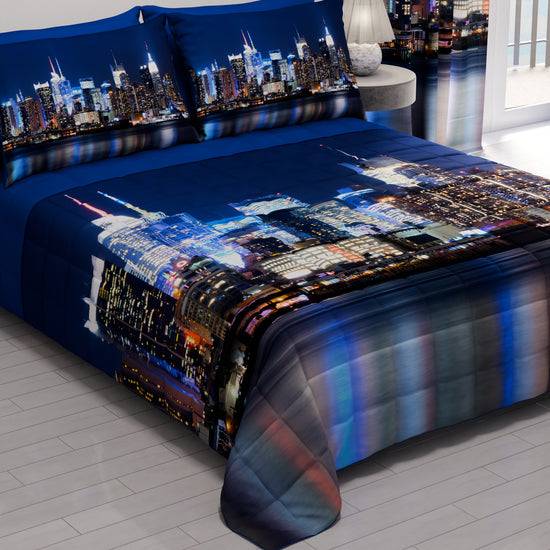 PETTI Trapuntino Copriletto Primaverile Autunnale In Stampa Digitale New York