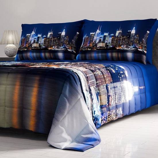 PETTI Trapuntino Copriletto Primaverile Autunnale In Stampa Digitale New York