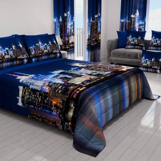 PETTI Trapuntino Copriletto Primaverile Autunnale In Stampa Digitale New York