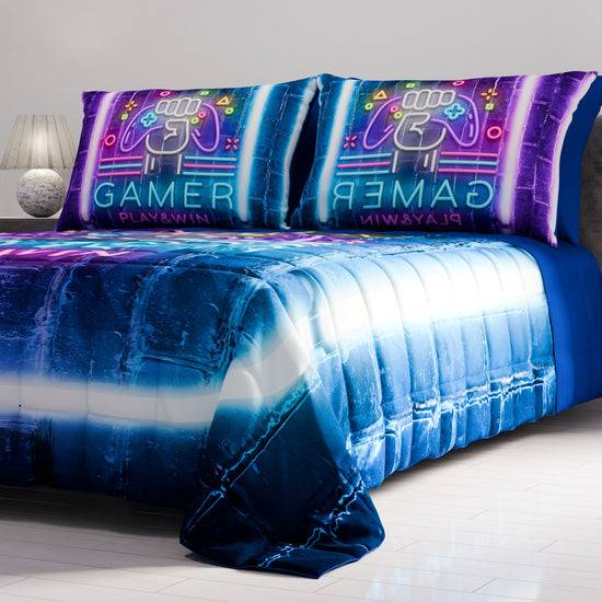 PETTI Trapuntino Copriletto Primaverile Autunnale In Stampa Digitale Gamer