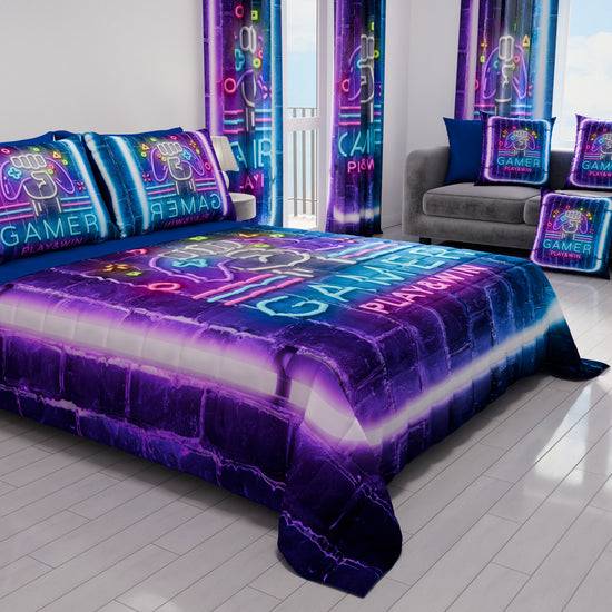 PETTI Trapuntino Copriletto Primaverile Autunnale In Stampa Digitale Gamer