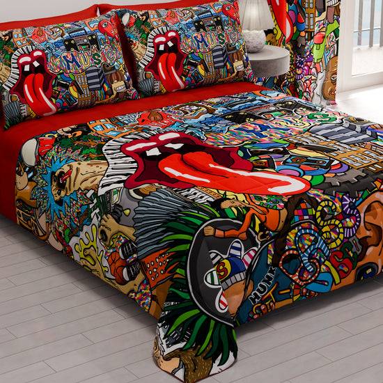 PETTI Trapuntino Copriletto Primaverile Autunnale In Stampa Digitale Murales