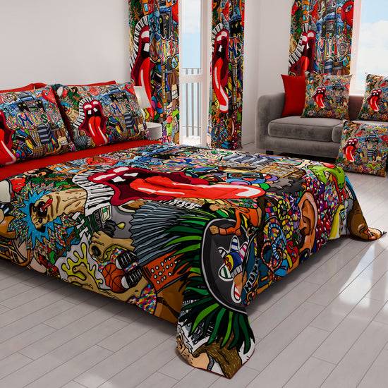 PETTI Trapuntino Copriletto Primaverile Autunnale In Stampa Digitale Murales