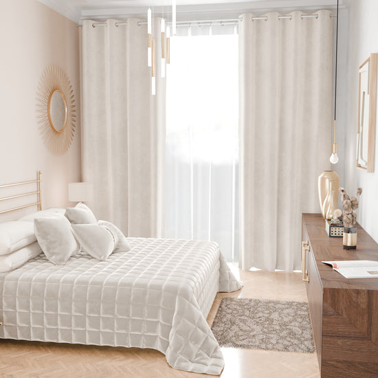 PETTI Trapuntino Copriletto Primaverile Autunnale In Velluto Double Face Bianco