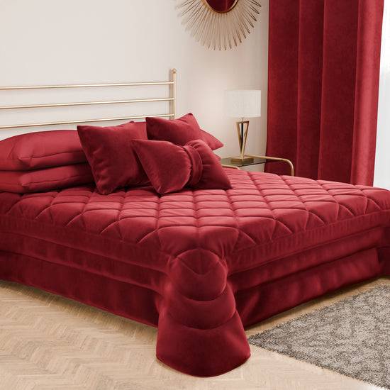 PETTI Trapuntino Primaverile In Velluto Da Corredo Piazzato Bordeaux