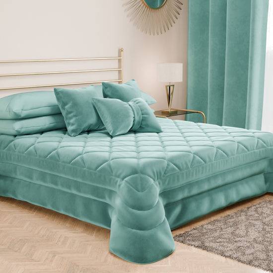 PETTI Trapuntino Primaverile In Velluto Da Corredo Piazzato Tiffany