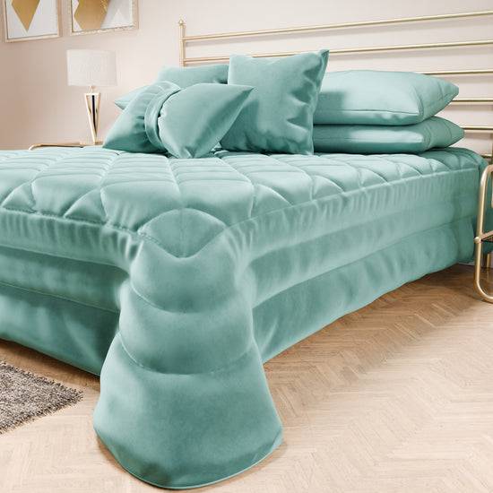 PETTI Trapuntino Primaverile In Velluto Da Corredo Piazzato Tiffany