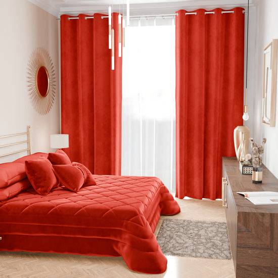 PETTI Trapuntino Primaverile In Velluto Da Corredo Piazzato Rosso