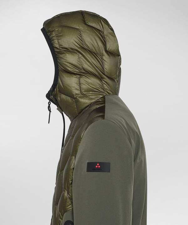 Peuterey Bomber Bimateriale Con Trapunta Geometrica