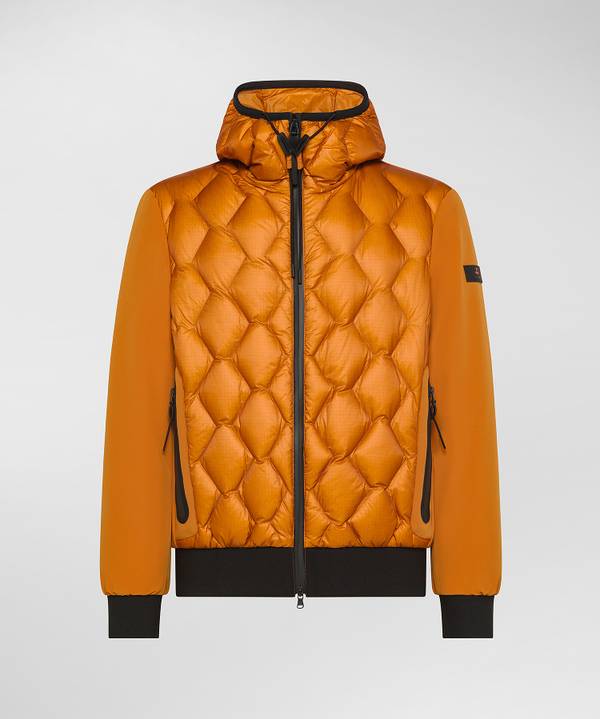 Peuterey Bomber Bimateriale Con Trapunta Geometrica