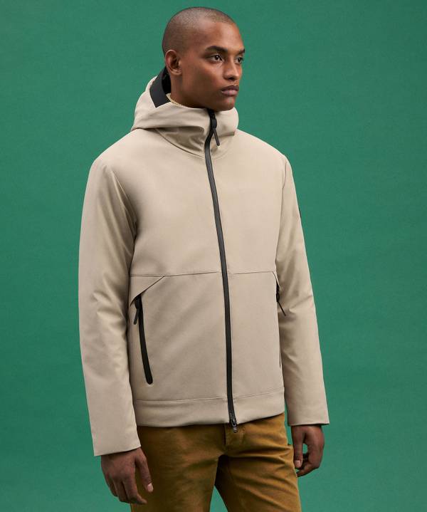 Peuterey Bomber Liscio In Primaloft Con Dettagli Neri